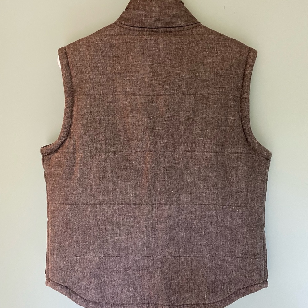 Gray Kane & Unke Sleeveless Button-Up Vest with Pockets - Picture 9 of 10